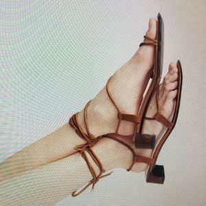 Rag & Bone Cindy Tie wrap sandals 38.5 or 8.5